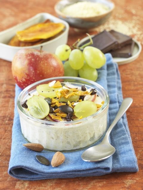 Porridge au tahin et chocolat Porridge au tahin et chocolat