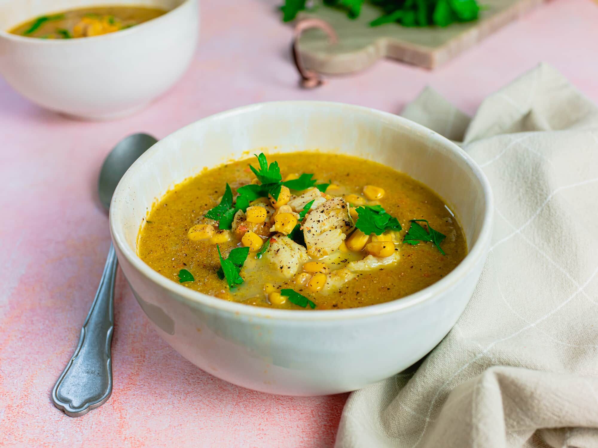 Soupe de poisson au maïs Soupe de poisson au maïs