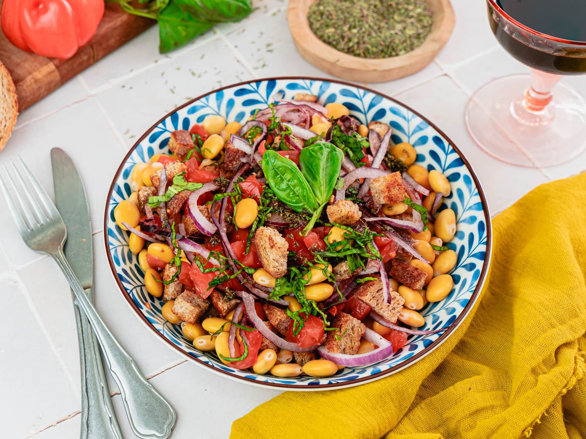 Panzanella aux haricots Panzanella aux haricots